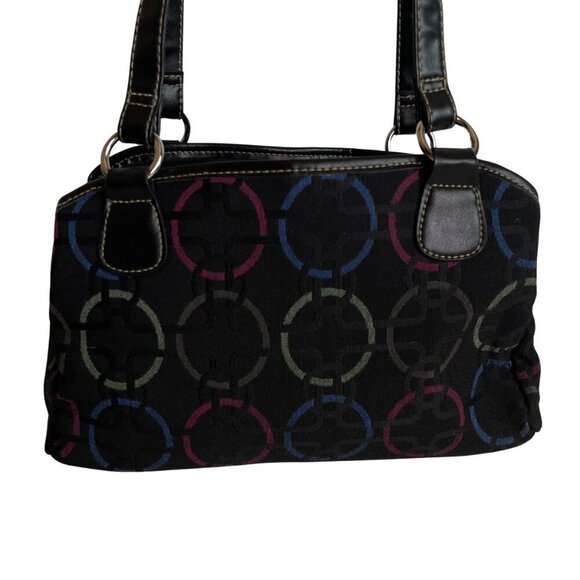 Treviso Black with Polka Dots Shoulder Bag - Picture 2 of 11
